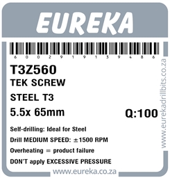 T3Z560 - Tek Screw Steel -T3Z560_Label_T